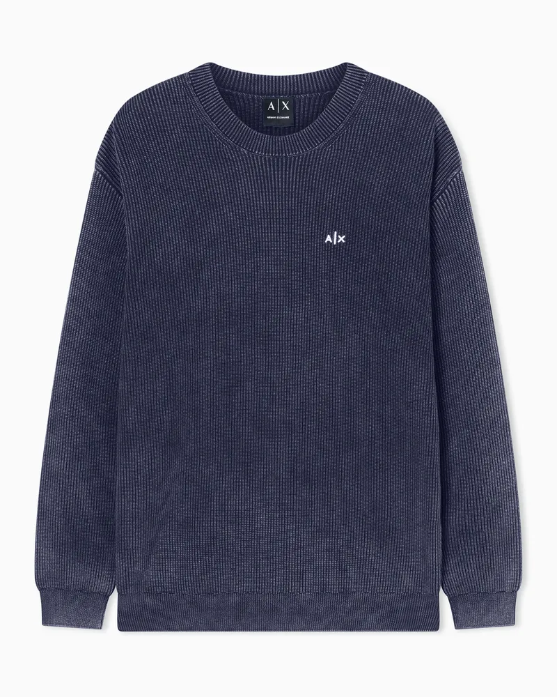 Armani Exchange Jumpers in cotone Blu