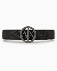 Armani Exchange OFFICIAL STORE Cintura Con Ardiglione Con Logo Nero