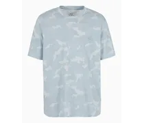 OFFICIAL STORE T-shirt Relaxed Fit In Cotone Pesante Camouflage