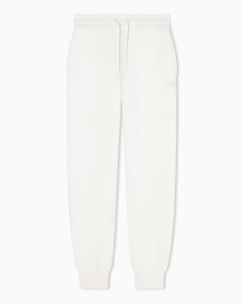 Armani Exchange Pantaloni in tessuto scuba di viscosa Bianco