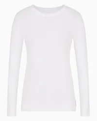 Armani Exchange OFFICIAL STORE T-shirt A Maniche Lunghe Bianco