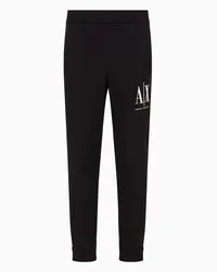 Armani Exchange OFFICIAL STORE Pantaloni Jogger In French Terry Con Logo Nero