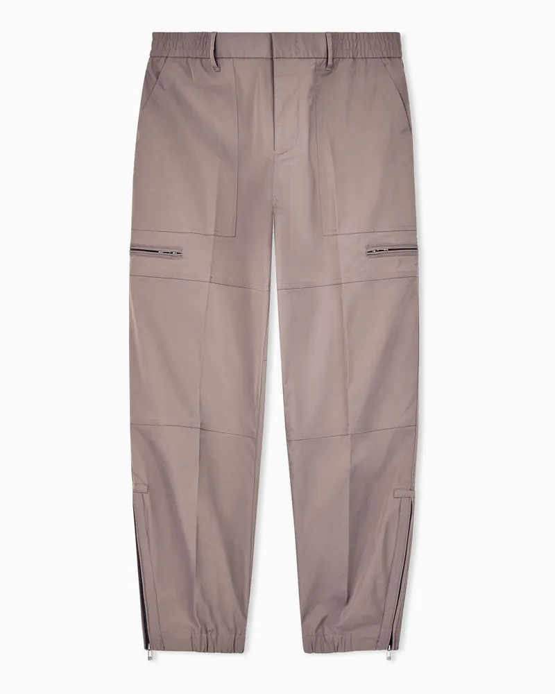 Armani Exchange Pantaloni regular fit Marrone