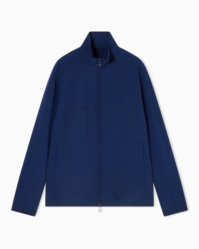 Armani Exchange Blouson in tessuto tecnico Blu