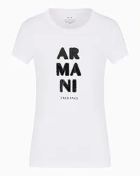 Armani Exchange OFFICIAL STORE T-shirt Slim Fit Bianco