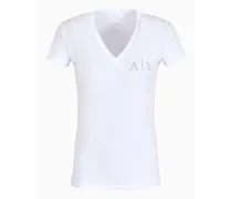 OFFICIAL STORE T-shirt Slim Fit Con Scollo A V In Jersey Stretch