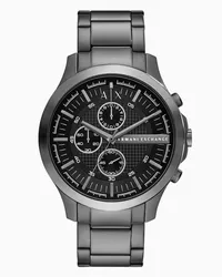 Armani Exchange OFFICIAL STORE Orologio Cronografo In Acciaio Inossidabile Color Canna Di Fucile Grigio