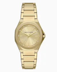 Armani Exchange OFFICIAL STORE Orologio In Acciaio Inossidabile Color Oro A Tre Lancette Oro