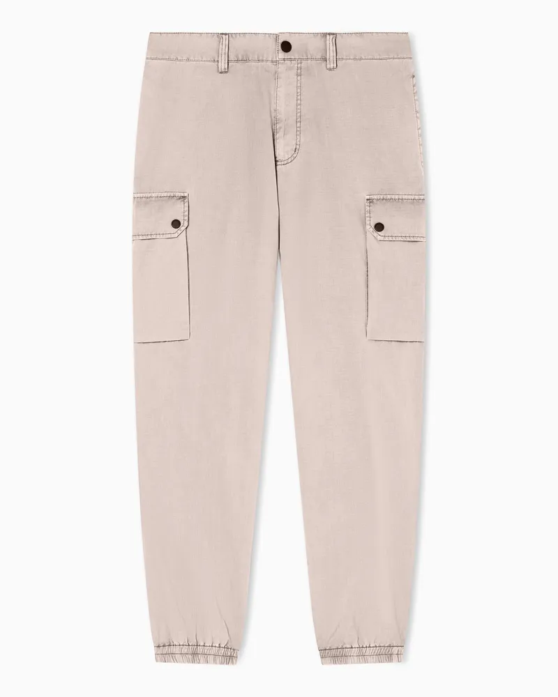 Armani Exchange Pantaloni Cargo in tessuto Ripstop Beige