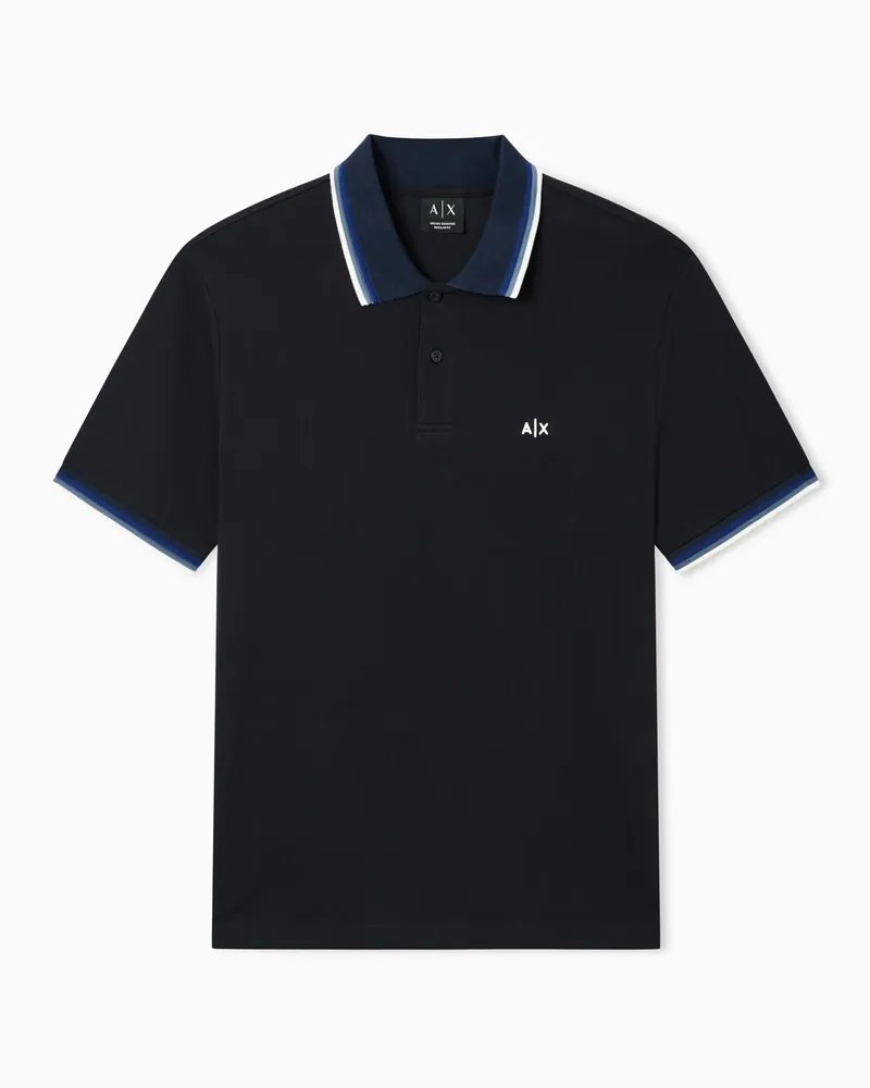 Armani Exchange Polo in cotone Blu