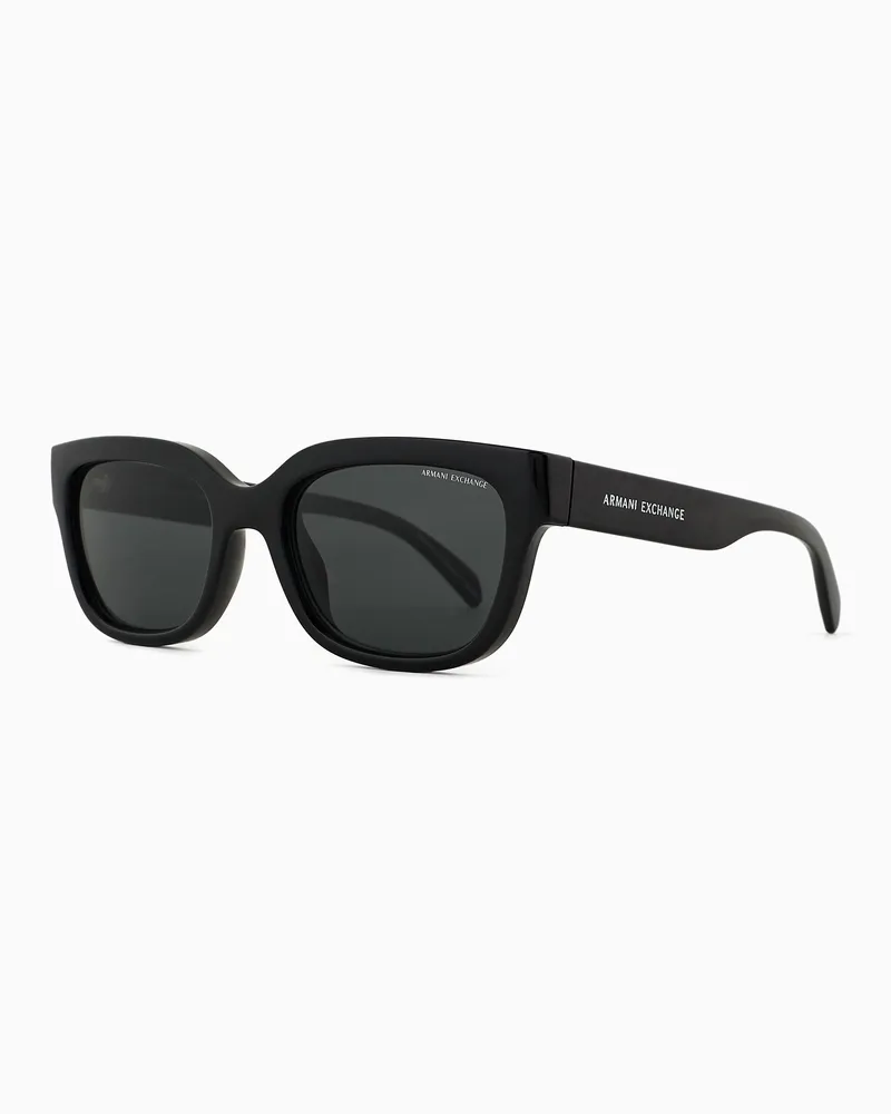 Armani Exchange Occhiali da sole donna forma irregolare Nero