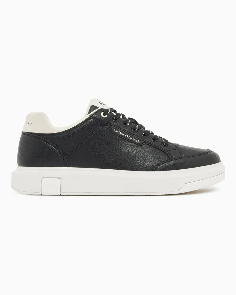 Armani Exchange Sneakers Urban Chic in Pelle Scamosciata Nero