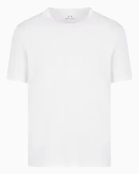 Armani Exchange OFFICIAL STORE T-shirt Regular Fit In Jersey Bianco