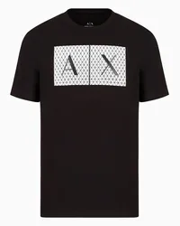 Armani Exchange OFFICIAL STORE T-shirt Slim Fit In Jersey Con Logo Nero