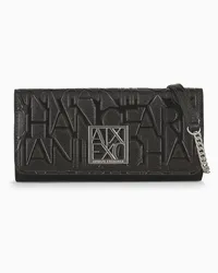 Armani Exchange OFFICIAL STORE Portafoglio Con Patta E Tracollina Nero