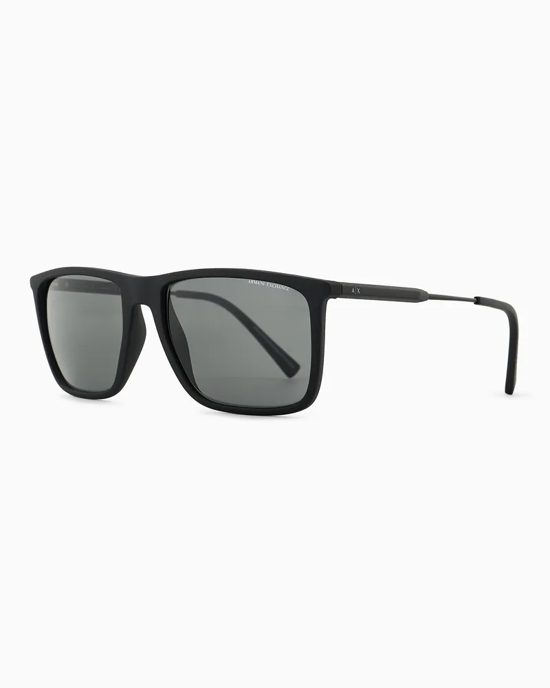 Armani Exchange Occhiali da sole uomo forma squadrata Nero