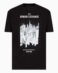 Armani Exchange OFFICIAL STORE T-shirt Regular Fit Nero