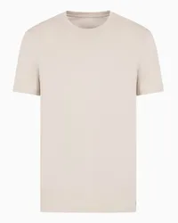 Armani Exchange OFFICIAL STORE T-shirt Regular Fit In Cotone Pima Tortora