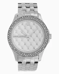 Armani Exchange OFFICIAL STORE Orologio A Tre Lancette In Acciaio Inossidabile Argento