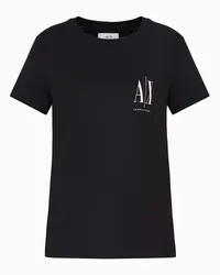 Armani Exchange OFFICIAL STORE T-shirt Regular Fit In Jersey Nero