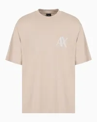 Armani Exchange OFFICIAL STORE T-shirt Relaxed Fit Beige