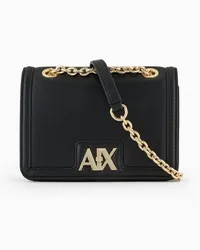 Armani Exchange OFFICIAL STORE Borsa A Tracolla Metal Con Logo Nero