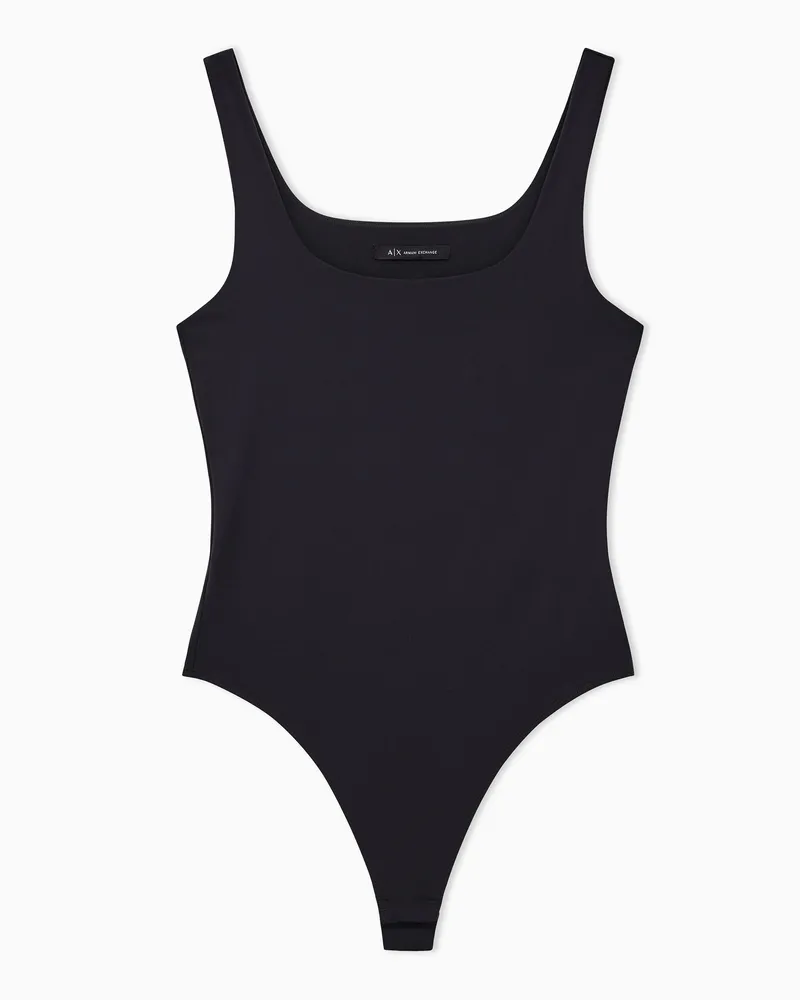 Armani Exchange Body in tessuto stretch con logo Nero