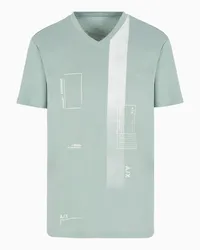 Armani Exchange OFFICIAL STORE T-shirt Regular Fit Verde