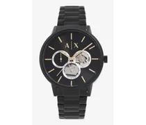 OFFICIAL STORE Multifunction Black Stainless Steel Watch