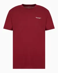 Armani Exchange OFFICIAL STORE T-shirt Regular Fit In Jersey Rosso