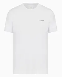 Armani Exchange OFFICIAL STORE T-shirt Regular Fit In Jersey Bianco