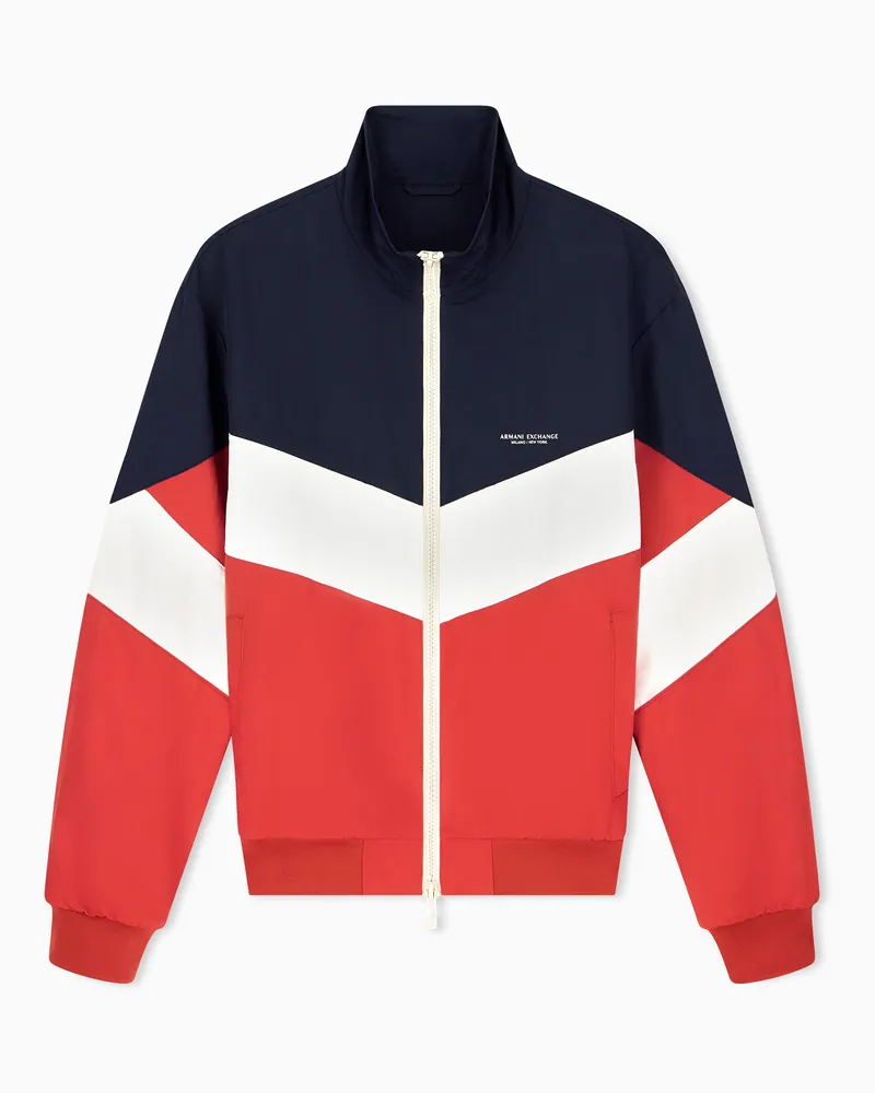 Armani Exchange Giacca blouson regular in nylon Rosso