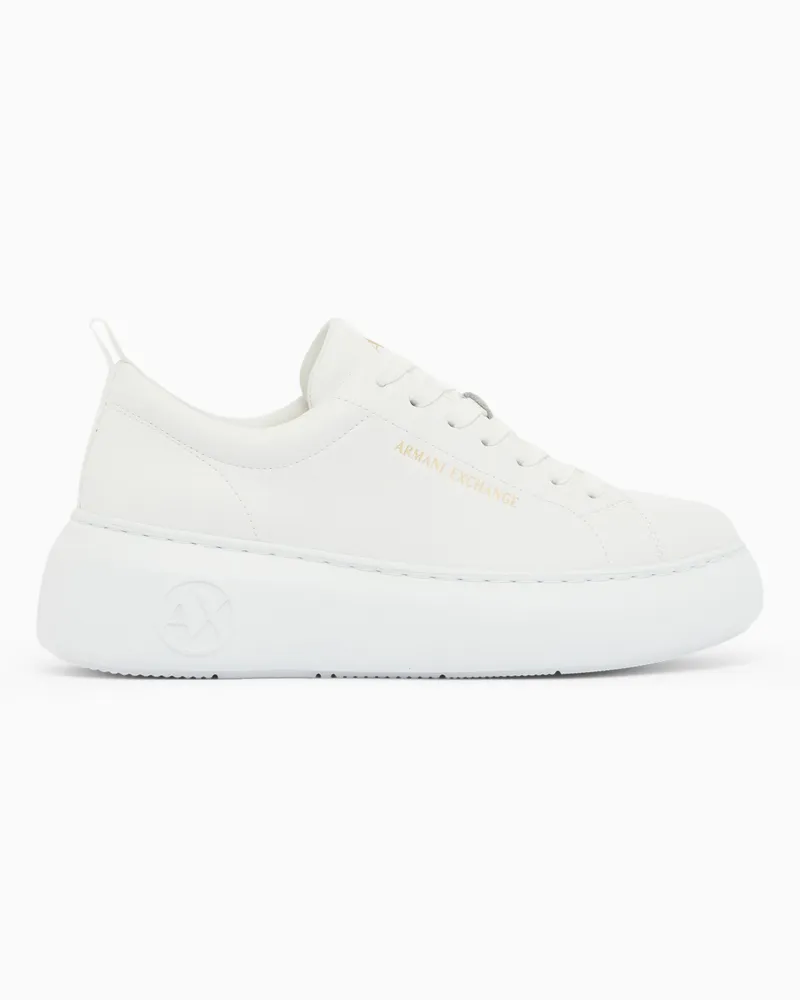 Armani Exchange Sneakers in tessuto tecnico Bianco