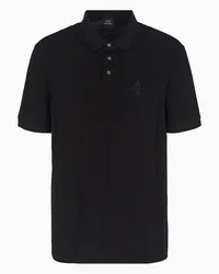 Armani Exchange OFFICIAL STORE Polo Regular Fit In Cotone Mercerizzato Asv Nero