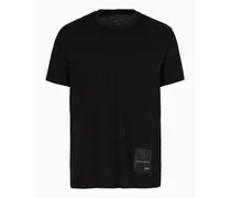 OFFICIAL STORE T-shirt Regular Fit In Cotone Organico Asv Con Patch A Contrasto