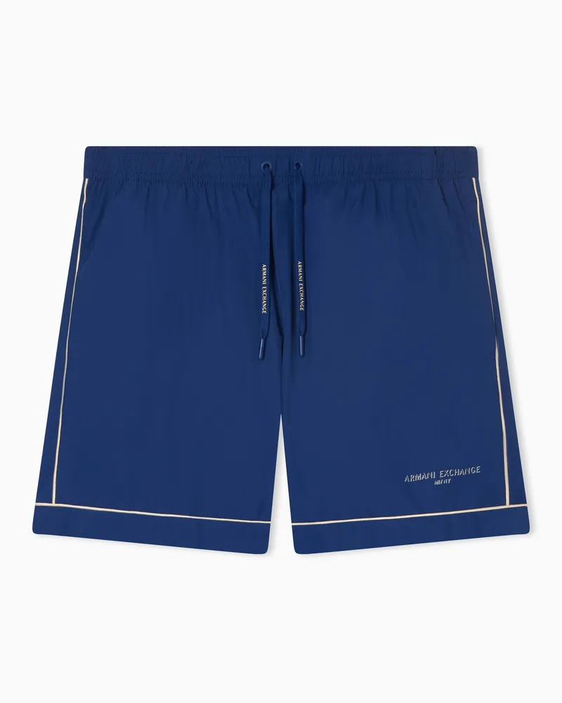 Armani Exchange Costume da bagno Stampa Grafica All-Over Blu