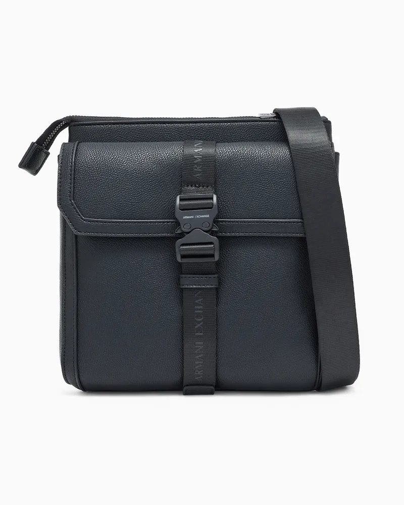 Armani Exchange Borsa crossbody in tessuto tecnico Nero