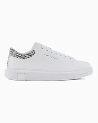 Armani Exchange OFFICIAL STORE Sneakers Con Retro A Contrasto Bianco