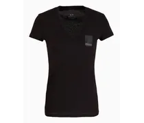 Armani Exchange OFFICIAL STORE T-shirt Slim Fit In Cotone Organico Asv Nero