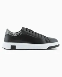 Armani Exchange OFFICIAL STORE Sneakers Con Retro A Contrasto Nero