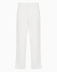 Armani Exchange OFFICIAL STORE Pantaloni Chino In Popeline Di Cotone Bianco