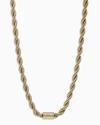 Armani Exchange OFFICIAL STORE Collana A Catena In Acciaio Inossidabile Color Oro Oro