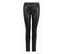 Armani Exchange OFFICIAL STORE Jeans J01 Super Skinny In Tessuto Splamato Nero