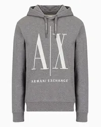 Armani Exchange OFFICIAL STORE Felpa Con Cappuccio Icon Project Grigio