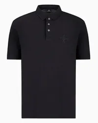 Armani Exchange OFFICIAL STORE Polo Regular Fit A Maniche Corte Con Logo In Cotone Asv Nero