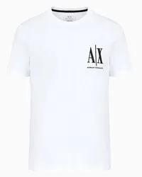 Armani Exchange OFFICIAL STORE T-shirt Regular Fit In Jersey Bianco