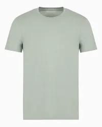 Armani Exchange OFFICIAL STORE T-shirt Regular Fit In Cotone Pima Verde