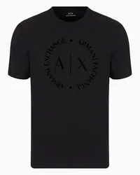 Armani Exchange OFFICIAL STORE T-shirt Regular Fit In Jersey Nero