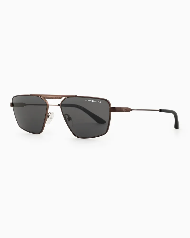 Armani Exchange Occhiali da sole unisex forma irregolare 