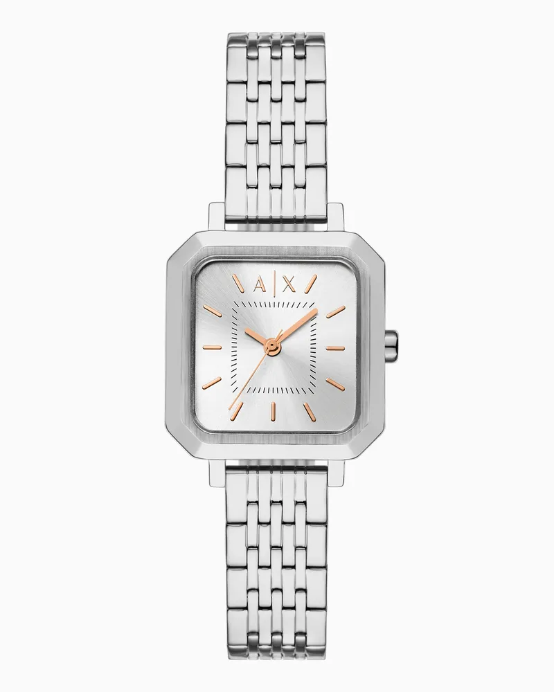 Armani Exchange Orologio a tre lancette in acciaio inossidabile Multicolore